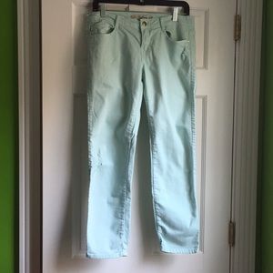 Zara Core Denim Slim Jeans in Mint Green